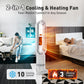 GRECOOK TP-18Pro Bladeless Tower Fan, 2-in-1 Heater & Cooling Fan with Remote & Touch Control, 10 Cooling + 3 Heating Levels, Ultra-Quiet DC Motor for Bedroom & Home Office